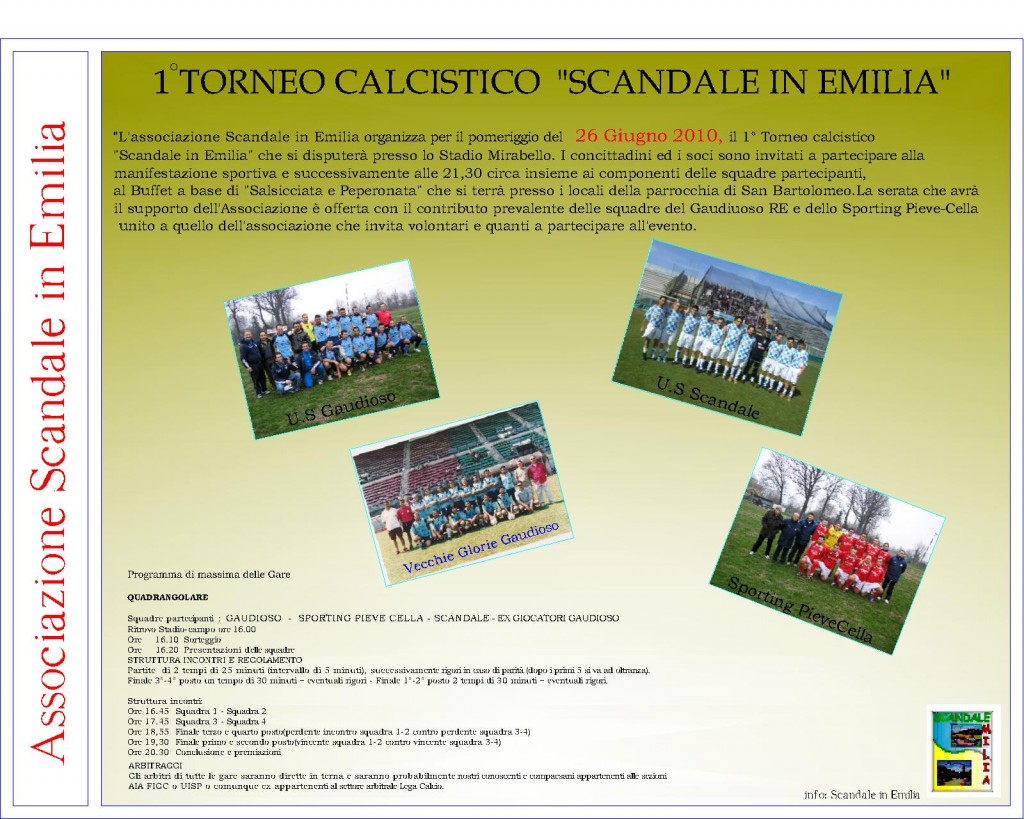 Il manifesto del torneo. Foto: http://scandaleinemilia.myblog.it/